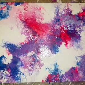 Vibrant explosive painting